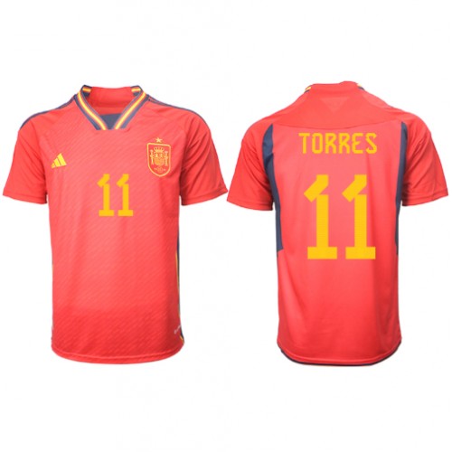 Dres Španjolska Ferran Torres #11 Domaci SP 2022 Kratak Rukav